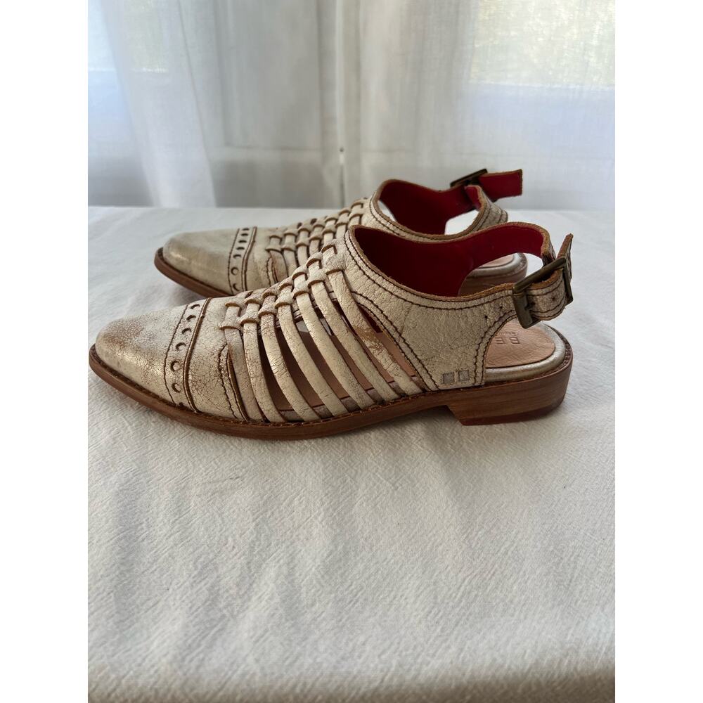 BedStu Kennya Strappy Sandal In White Women's Size 7 New - Picture 4 of 6